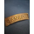Boer War QVC Canadian General Service Cap Badge 60mm x 55mm ,Collar Tab and two Titles