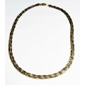 4 colour Gold plated ,Silver Necklace -  cm 45 long
