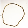 9  carat Yellow Gold,  thick  rope   necklace cm 45