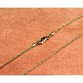 18K  / 18 carat solid Gold, yellow  Rope necklace---------- long  Cm 45--- mm 1.3 wide