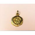 9K- 9 carat genuine yellow Gold -  Saint Christopher 17 mm wide