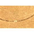 9K/ 9  carat solid Gold,  round flexible  snake, imported  Necklace , cm 43 Long