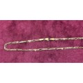 18kt/ solid 18 carat Gold-  Necklace-imported Figaro ---cm60 long  - 2.4 mm wide with Italian clasp