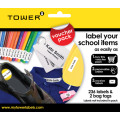 School Labels Pack - code for redemption at mytowerlabels.com- to label your child bag/books/crayons