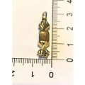 9K solid  9 carat Gold , stunning imported charm -Toffee sweet