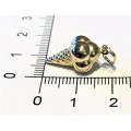 9K solid  9 carat Gold , stunning imported charm - Ice cream cone