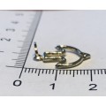 9K solid  9 carat Gold , stunning imported charm - yellow bird in flight cutout