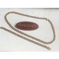 9k genuine,solid 9 carat  Yellow Gold, Gents necklace cm50- bracelet cm 21.5 -- mm 7.5  wide