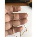 9  carat  ----Imported Fine round anchor gold necklace    ----   cm 55---clearance item