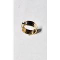 9 carat  genuine Gold  , Medium size hoops  19 mm high ----     Tricolour earrings