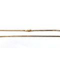 9k genuine,solid 9 carat  Yellow Gold, bevelled  curb necklace---------- cm 50  long -- mm 2.5 wide
