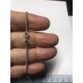 9K- Genuine 9 carat solid,White Gold Necklace , Curb link  cm 45 long  -  2.2 mm wide