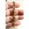 9K solid  9 carat  Gold,  Anchor bracelet Cm 19 long mm 6,5  wide