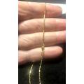 9k solid 9 carat yellow Gold,  ball necklace cm 45- special price - clearance  item