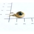 9K solid  9 carat yellow  Gold , stunning imported charm -Evil eye
