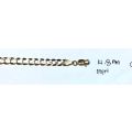 9K- Genuine 9 carat solid,Ladies yellow Gold bracelet ,open curb 4.8mm wide link  cm19 long  -