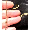 9k solid -9 carat yellow  Gold, thick Snake necklace cm 55 Long.