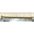 9k genuine,solid 9 carat  Yellow Gold,Rolo` belcher 9.5 mm- set Necklace cm45 & Bracelet cm20 long