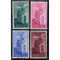 ITALY  year 1955-- Unmounted Mint ,Never Hinged,  Superb  condition- Airmail  complete set of 4