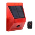 Solar Powered Infrared Motion Sensor Siren Alarm Lamp with Remote