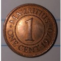 1970 - 1 CENT - MAURITIUS