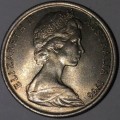 1966 - 5 CENT COIN - AUSTRALIA  [SPINY ANTEATER - ECHIDNA]