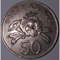 1988 - FIFTY CENT COIN - SINGAPORE