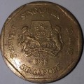 1988 - ONE DOLLAR COIN - SINGAPORE
