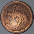 1990 - 5 CENT COIN - SOUTH AFRICA