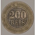 1889 - 200 REIS - BRAZIL - REPUBLICA DOS ESTADOS UNIDOS DO BRAZIL - ORDEM E PROGRESSO - 15 DE NOVEMB