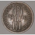 1949 - 3 PENCE - 3d - SOUTHERN RHODESIA