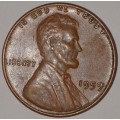 1959 - 1 CENT - LINCOLN MEMORIAL CENT (PENNY) - ONE CENT - PHILADELPHIA MINT - USA