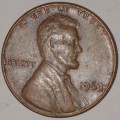 1963 - 1 CENT - LINCOLN MEMORIAL CENT (PENNY) - ONE CENT - PHILADELPHIA MINT - USA