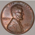 1967 - 1 CENT - LINCOLN MEMORIAL CENT (PENNY) - ONE CENT - PHILADELPHIA MINT - USA