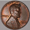 1968 - 1 CENT - LINCOLN MEMORIAL CENT (PENNY) - ONE CENT - PHILADELPHIA MINT - USA