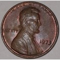 1973 - 1 CENT - LINCOLN MEMORIAL CENT (PENNY) - ONE CENT - PHILADELPHIA MINT - USA