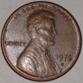 1976 D - 1 CENT - LINCOLN MEMORIAL CENT (PENNY) - ONE CENT - DENVER MINT - USA
