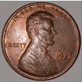 1977 - 1 CENT - LINCOLN MEMORIAL CENT (PENNY) - ONE CENT - PHILADELPHIA MINT - USA