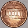 1989 - 1 CENT - LINCOLN MEMORIAL CENT (PENNY) - ONE CENT - PHILADELPHIA MINT - USA