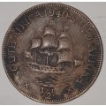 1940 - HALF PENNY - 1/2D - 1/2 PENNY - UNION OF SOUTH AFRICA