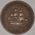 1941 - HALF PENNY - 1/2D - 1/2 PENNY - UNION OF SOUTH AFRICA