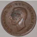 1942 - HALF PENNY - 1/2D - 1/2 PENNY - UNION OF SOUTH AFRICA