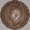 1942 - HALF PENNY - 1/2D - 1/2 PENNY - UNION OF SOUTH AFRICA