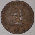 1944 - HALF PENNY - 1/2D - 1/2 PENNY - UNION OF SOUTH AFRICA