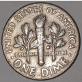 1965 - DIME - USA - ROOSEVELT ONE DIME COIN