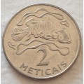 2006 - 2 METICAIS - MOCAMBIQUE - MOZAMBIQUE - COELACANTH FISH - (Nickel Plated Steel)