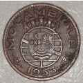 1953 - 1 ESCUDO - MOCAMBIQUE - MOZAMBIQUE - (Bronze)