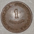 1962 - 1 ESCUDO - MOCAMBIQUE - MOZAMBIQUE - (Bronze) ONLY 600 000 MINTED !!!