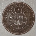 1963 - 1 ESCUDO - MOCAMBIQUE - MOZAMBIQUE - (Bronze)