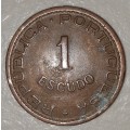 1965 - 1 ESCUDO - MOCAMBIQUE - MOZAMBIQUE - (Bronze)